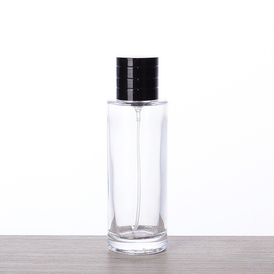 высокорослая цилиндрическая бутылка косметик портативной машинки точных брызг стеклянного флакона духов 50ml с крышкой