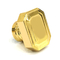Классическая крышка флакона духов Zamak металла формы прямоугольника плакировкой золота сплава цинка