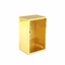 Крышка флакона духов Zamak цвета золота формы прямоугольника