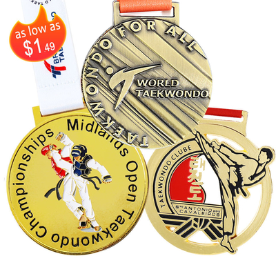 Марафон бежать изготовленная на заказ награда золота сплава 3D цинка медали спорта металла