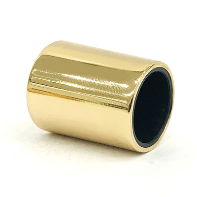 Классическая крышка флакона духов Zamak металла формы цилиндра плакировкой золота сплава цинка
