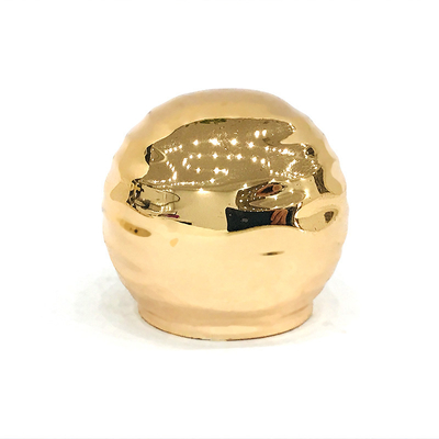 Классический шарик золота сплава цинка формирует крышку флакона духов Zamac металла