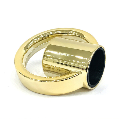 Творческое кольцо золота сплава цинка формирует крышку флакона духов Zamac металла
