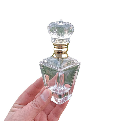 Купить Бутылка стекла 55ml духов дизайна таможен роскошная причудливая со спрейером крышки насоса online manufacture