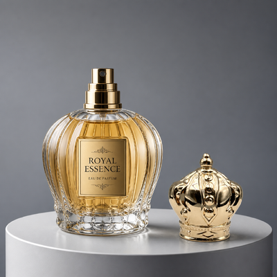 Купить Luxury Mirror Gloss Solid King Crown Zamac Perfume Cap Gold Plated Embossed Royal Pattern Fragrance Lid Zinc Alloy Metal Parfum Bottle Cover Custom Logo FEA15 For Dubai Oud Attar Парфюмерная бутылка с цинковым сплавом из металла Производство в сети