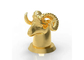 Роскошный сплав цинка металла золота крышки 15Mm флакона духов стиля Zamac творческий животный