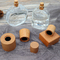 Естественный твердый деревянный тип крышка цилиндра флакона духов с бутылкой