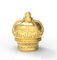 Крона крышки флакона духов дизайна цвета золота новая формирует материал Zamak