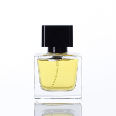 Subpackage бутылки стекла духов оптового квадрата 30ml 50ml 100ml прозрачный распыляет пустой флакон духов с крышкой