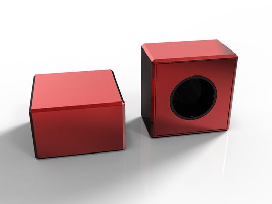 Сплав цинка металла золота камня 15mm творческой крышки флакона духов Zamac колеса пурпурный