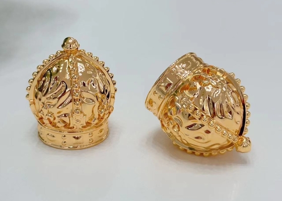 Золотая корона цинкового сплава Zamak Perfume Caps для роскошного опыта ароматов
