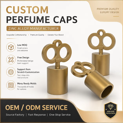 Custom Crown Zamac Perfume Caps, Luxury Electroplated Zinc Alloy Fragrance Bottle Lids with Engraved Logo OEM ODM Wholesale Manufacturer Оригинальный производитель