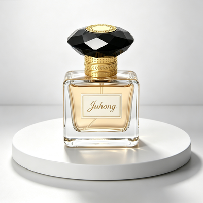 Luxury Black Faceted Crystal Zamac Perfume Bottle Cap Gold Plated Custom Logo Metal Perfume Lid FEA 15 (Луксовый черноликий кристаллический запашной бутылочный крышка золотом покрытый логотип на заказ металлический запашной крышка FEA 15)