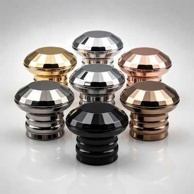 Luxury Diamond Faceted Cut Zinc Alloy Perfume Cap Multi-layer Base Zamac Perfume Bottle Lid Multi-Color Electroplating Custom Logo OEM ODM Продукты изготовления из цинкового сплава