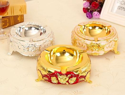 Ashtray сплава цинка OEM толщины 5.0mm античный покрывая